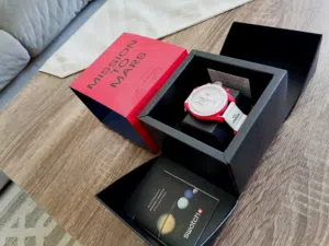 ساعة اوميجا سواتش جديدة غير مستعملة فقط مفتوحة العلبة للتجربة - Omega Swatch Watch Open Box