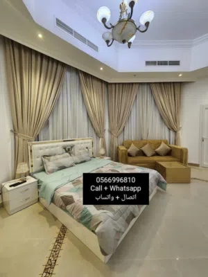 للايجار استديو مفروش vip مدخل خاص في منطقة عشارج 2700 شهري شامل
