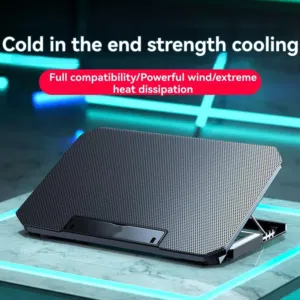 قاعدة تبريد لللاپتوپ او الايپاد بمروحتين ماركة 17 MC Q100 Laptop or iPad cooling pad with two fans