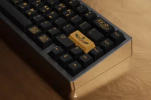كيكاب هيروغليفي لون اسود Egyptian Pharaoh keycaps doubleshot PBT