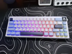 كيبورد اجاز ak650 جديد ميكانيكي RGB واير