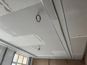 Home decor gypsum board ceiling partial