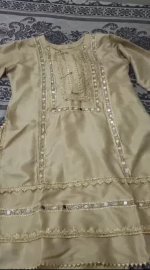 Girls mirror work trouzer shirt
