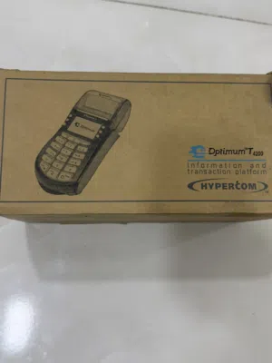 للبيع جهاز سحب بطاقات POS نوع Hypercom Optimum T4220