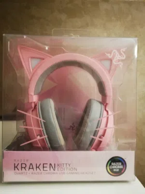 سماعات razer kraken kitty edition quartz