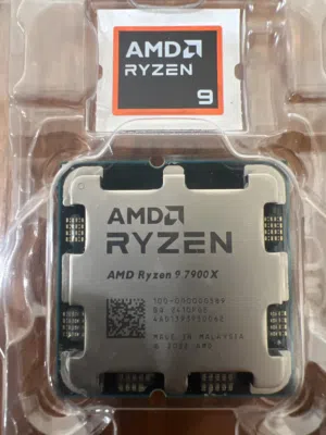 معالج Ryzen 9 7900X لقطة بحالة الوكالة فحص كامل - جيل AM5