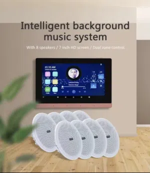 سماعات سقف و شاشة تحكم جدارية sound system