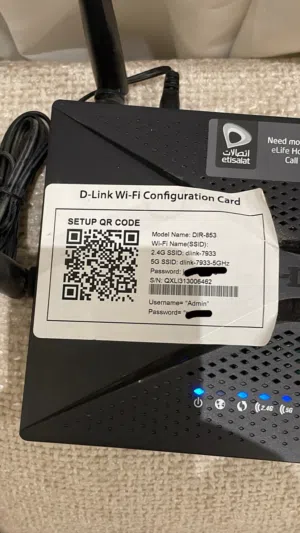 راوتر دي لينك D-Link DIR-853 اتصالات نظيف جداً