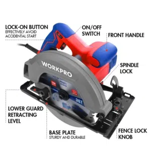 منشار دائري احترافي بقوة عالية ودقة ممتازة  WORKPRO CIRCULAR SAW