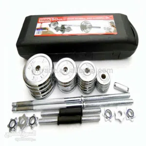 شنطة أوزان 50 كيلو أحجام مختلفة من الكروم لأداء تدريبات القوة مقاومة للصدأ