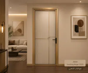 باب ألمنيوم مودرن (جديد تماماً) بأعلى المواصفات