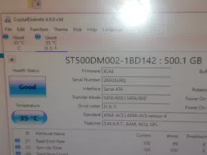 للبيع هارد ديسك داخلي للكمبيوتر المكتبي (PC) بحالة ممتازة جداً ونظيف جداً.