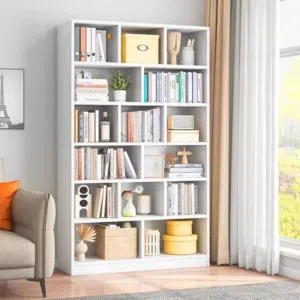 مكتبة خشب رفوف مقسمة ابعاد* CM