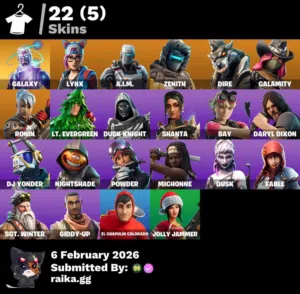 حساب فورت نايت جلكسي القديم