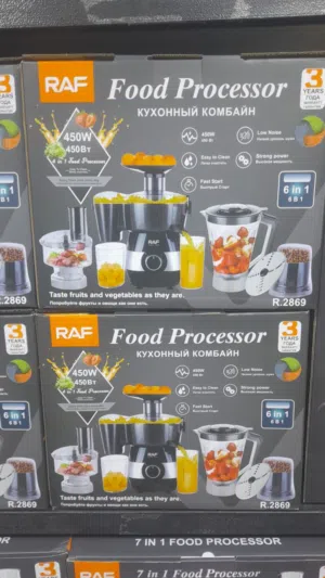 محضرة الطعام (6 في 1)،ماركة RAF   كفالة لمدة سنتين