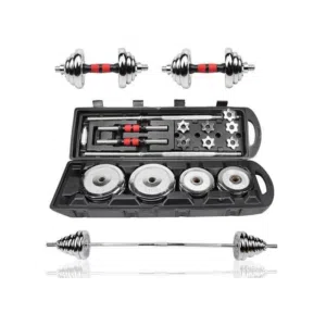 حقيبة 50 كيلو كروم دامبلز وبارات