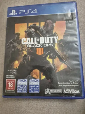 لعبة call of duty black ops4 بحالة ممتازة للبيع