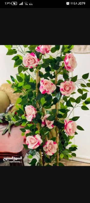 شجر ورد صناعي للزينه شغل بيتي مرتب
