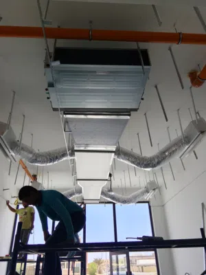 air conditioner installation work