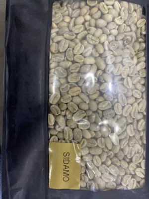 Ethiopian 100% Arabica green coffee beans.