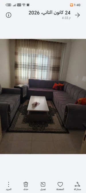 غرفه كورنر كاملة استخدام شهور مع طقم طاولات وصوبه