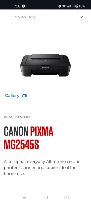 Canon PIXMA MG2545s