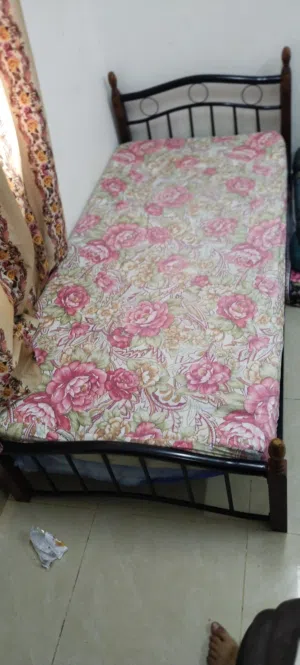 Single Bed with single Mattress For sale
