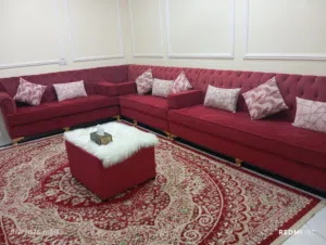 طقم كراسي مع طاوله و ستاير