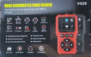 جهاز فحص وتشخيص أعطال السيارات OBD2 V529 الأصلي بشاشة ملونة