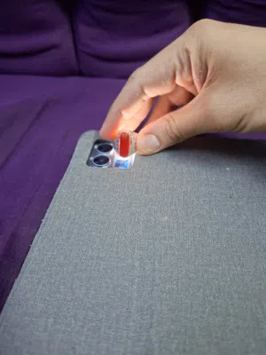 خاتم مرجان أحمر ايطالي صافي غير معالج مع فحص المختبر natural untreated Italian red coral ring