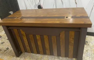 ميز مكتبي ألمنيوم ورف