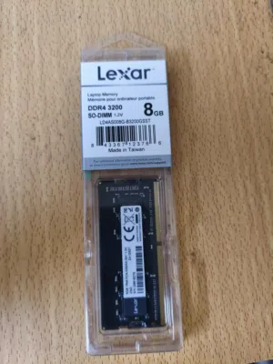 Lexar SODIMM 8GB DDR4 RAM, 3200 MHz, New Sealed Pack