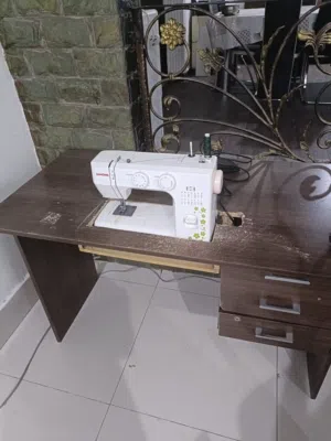 Janome Sewing Machine With Customized Stitching Table For Sale