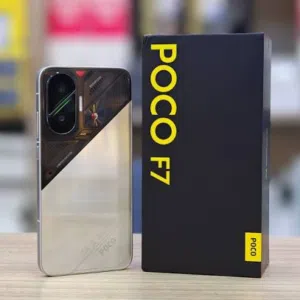 للبيع وحش الألعاب POCO F7 لون سلفر مميز (Cyber Silver) بحالة الوكالة مع كامل أغراضه