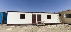Used Wooden Portacabin 12x4 meters only 2 room for sale