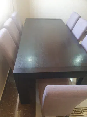 طاولة سفرة 2x1متر و7كراسي