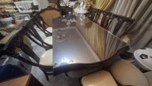 طاولة سفرة زان Burned Brown امريكي