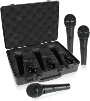 طقم ميكرفونات Behringer Ultravoice  Dynamic Cardioid Vocal and Instrument Microphones, Set of 3