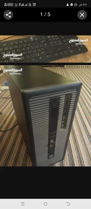 كمبيوترنوع HP للبيع او للبدل على تلفون المواصفات داخل الصوره
