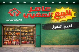 محل أدوات منزلية للبيع   منطقة جبل النصر حي عدن دوار الجبالي  منطقة حيوية ونشطه   بالقرب من الخدمات