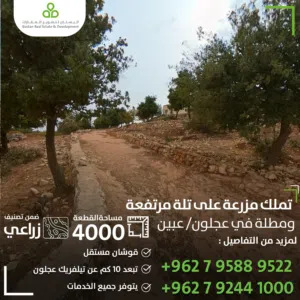 2 Bedrooms Farms for Sale in Ajloun I'bbeen