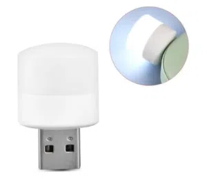 لمبة فيشة USB للكمبيوتر والموبايل، اباجورة مكتب LED دائرية صغيرة لحماية العين و القراءةمن لينونيل