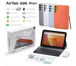 تابلت AirTab S26 Pro+ بمساحة 1 تيرابايت ورام 24 جيجا مع كافة الملحقات