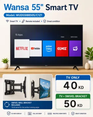 Wansa 55" Smart TV 4K Ultra HD (Excellent Condition)