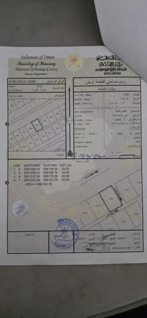Residential Land for Rent in Al Dakhiliya Sumail