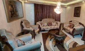 طقم كنب مع طربيزات زان كامل