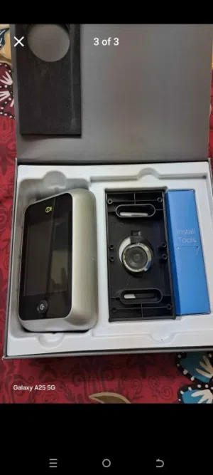 wireless digital eyedoor camera works with 4 aa battery