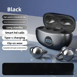 سماعة بلوتوث لاسلكية شبيهةالهواوي بصوت محيطي 360° وعلبة شحن بشاشة رقمية .....................