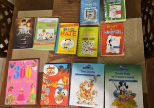 كتب جديدة ومستعمل كالجديد     New and like new books Wimpy kid and comics