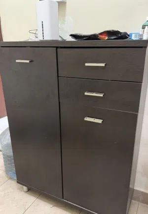 Dark Brown Shoe Cabinet جزامة بني غامق